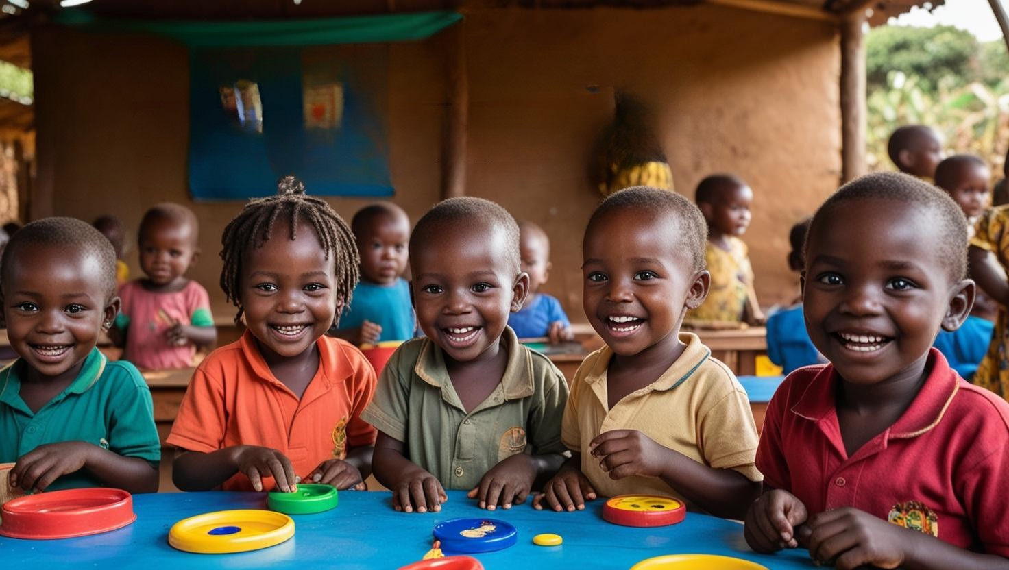Image of children enjoying a nutritious school meal